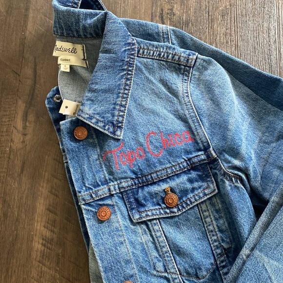 Madewell Jackets & Blazers - “Topo Chica” Madewell Classic Denim Jean Jacket Specialty Embroidered